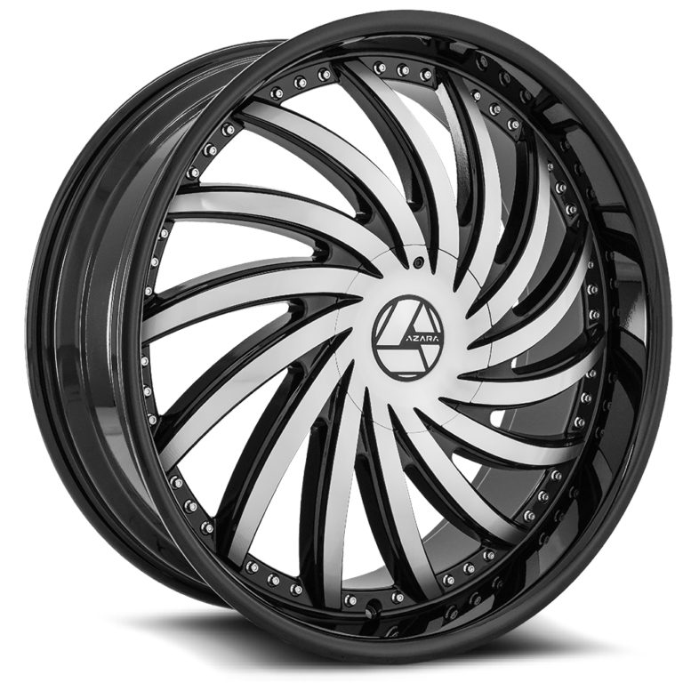 AZA-508 - 6x135/6x139.7, Gloss Black & Machined, 23, 30, 6, 9.5