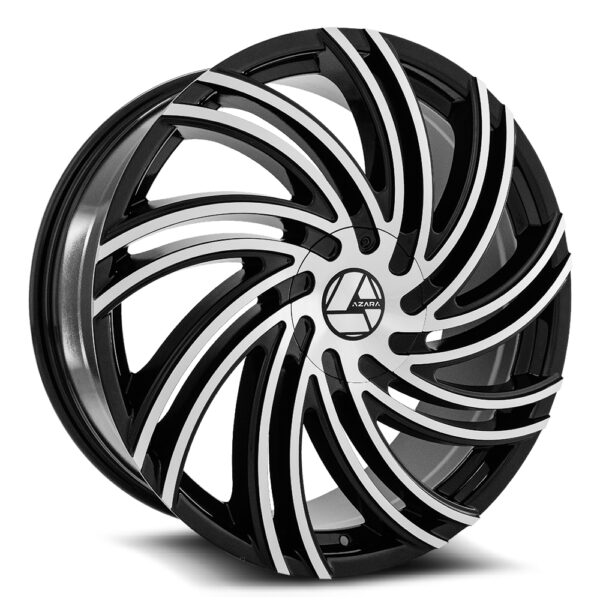 AZA-514 - 6x135/6x139.7, Gloss Black & Machined, 23, 22, 6, 9.5