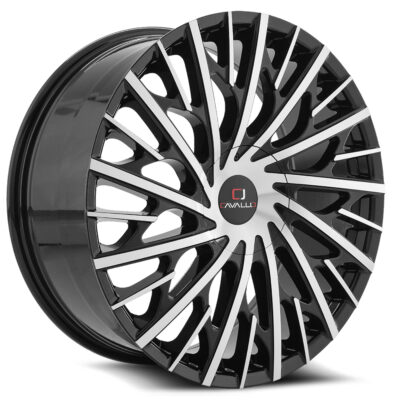 CLV-30 - 6x135/6x139.7, Gloss Black & Machined, 25, 26, 6, 9.5