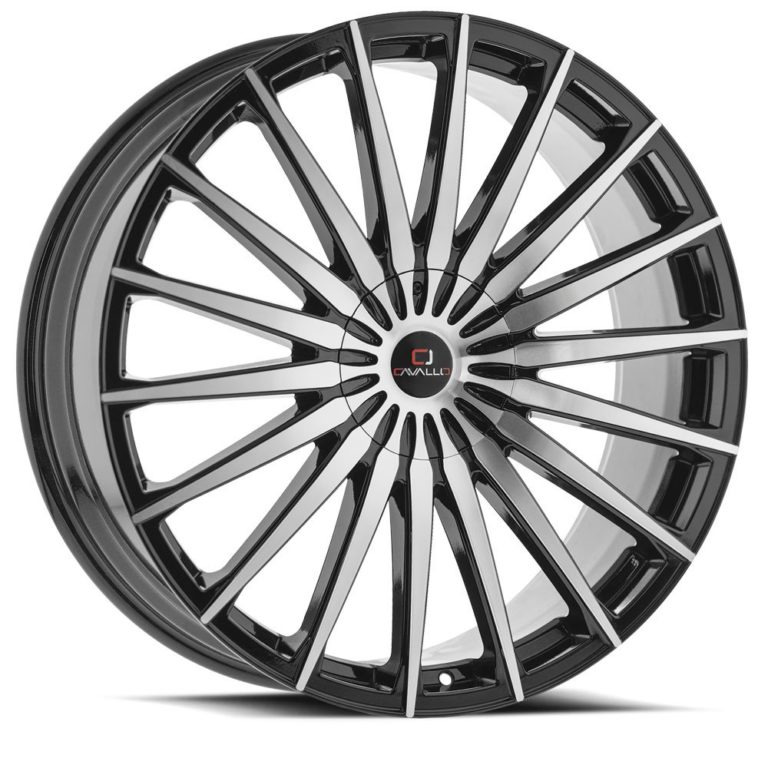 CLV-34 - 5x112/5x120, Gloss Black & Machined, 35, 18, 5, 8