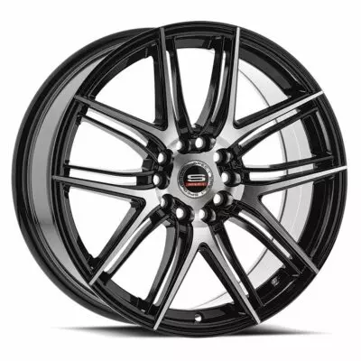 SP-56 18x8 5x100 5x114.3 +38 Cb 73.1 Gloss Black & Machined - Shop 