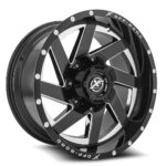 XF-205 - 5x127/5x139.7, Gloss Black & Milled, 0, 20, 5, 9