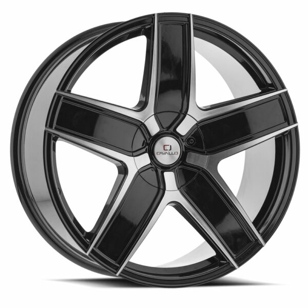 CLV-31 - 5x114.3/5x120, Gloss Black & Machined, 35, 18, 5, 8