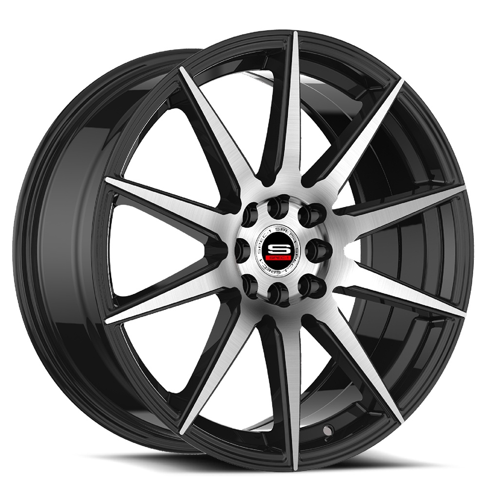 SP-51 17×7.5 5×100 5×114.3 +42 Cb 73.1 Gloss Black & Machined – Shop EWWFL