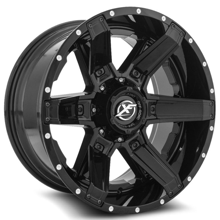 XF-214 - 8x165.1/8x170, Gloss Black + Gloss Black Inserts, 0, 20, 8, 9