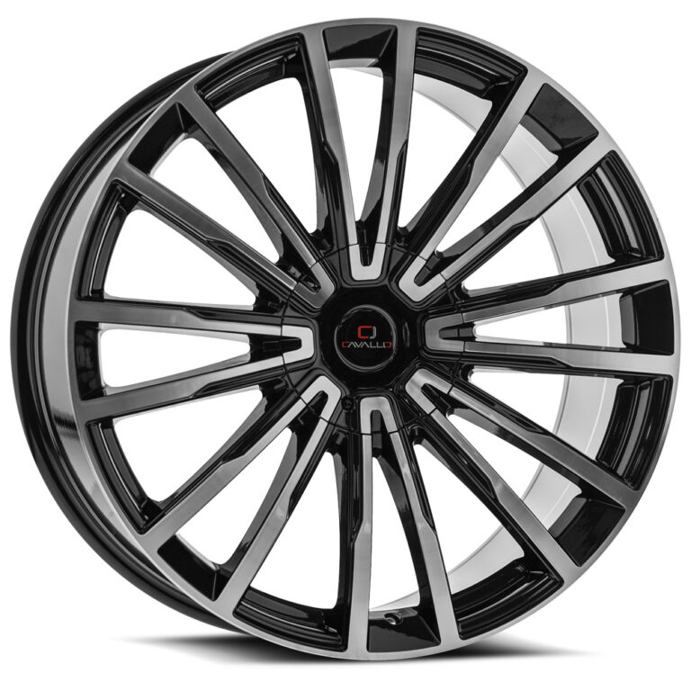 CLV-47 - 6x135/6x139.7, Gloss Black & Machined, 25, 24, 6, 9