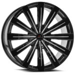 CLV-49 - 6x135/6x139.7, Gloss Black & Machined, 25, 24, 6, 9