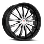 CLV-53 - 6x135/6x139.7, Gloss Black & Machined, 25, 22, 6, 9.5