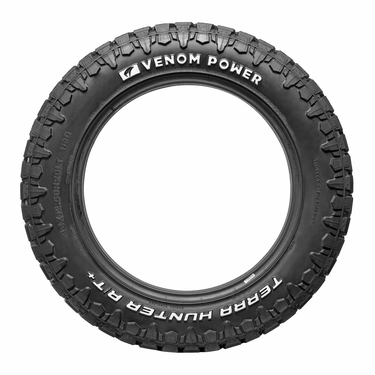 Venom Power 33X12.50R20 Lt 10Pr 114Q Terra Hunter R/T+ RWL – Shop
