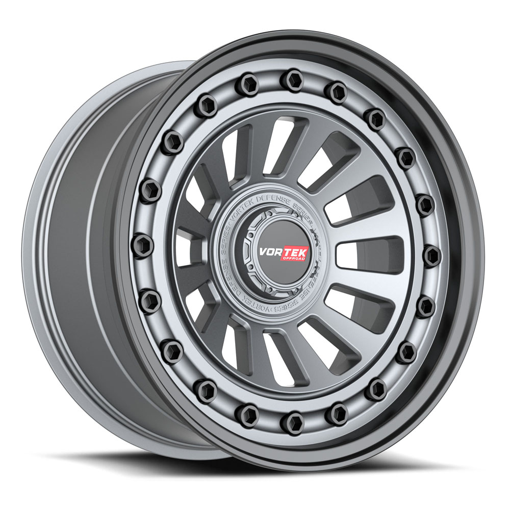 VRD-702 RADAR 17×9 Blank -12 Cb 78.1 Matte GunMetal With Black Bolts ...