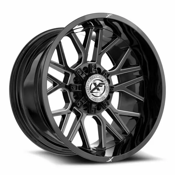 XF-235 20x12 Blank 8x -44 Cb 125.2 Gloss Black & Milled - Shop EWWFL