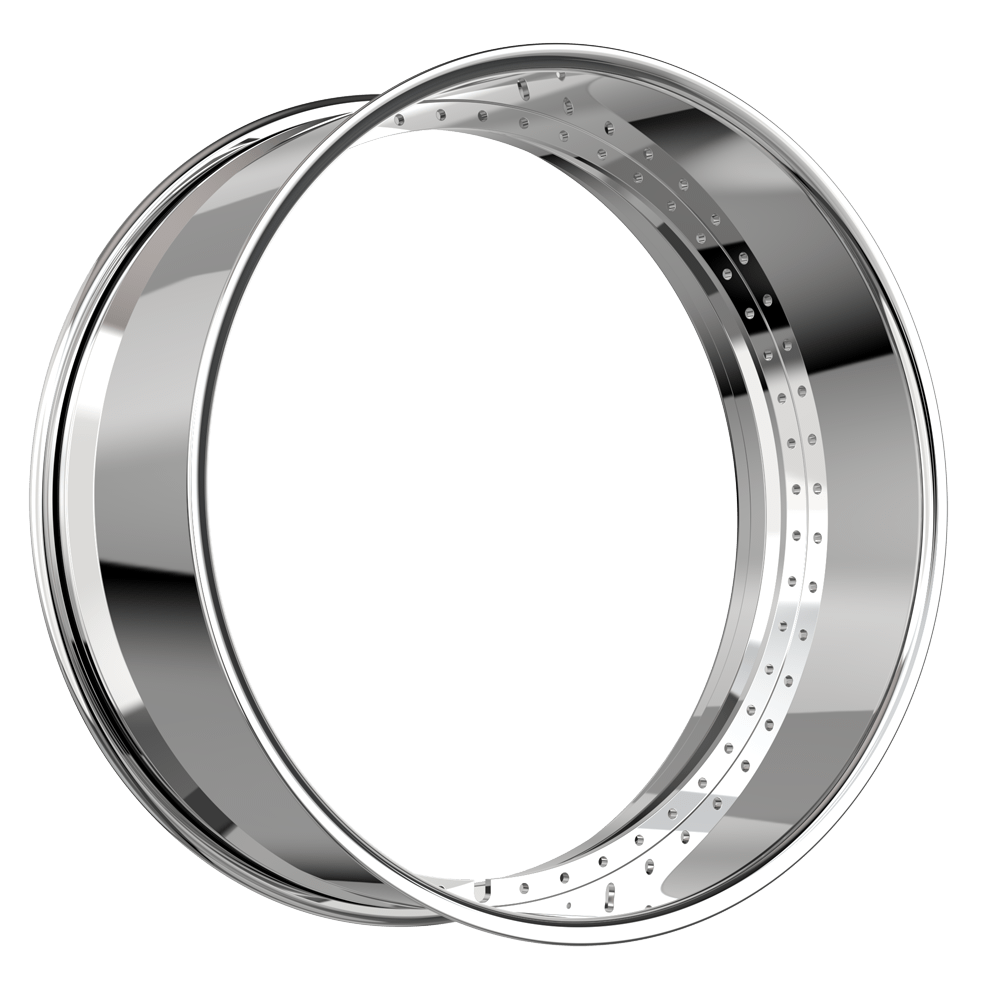 Auto Metals 2Pc 26x10 Chrome Barrel With 6