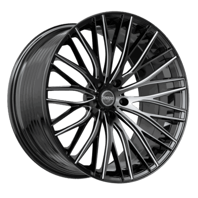 AV-50 Madrid 20x9 5x114.3 +32 Cb 73.1 Gloss Black & Milled