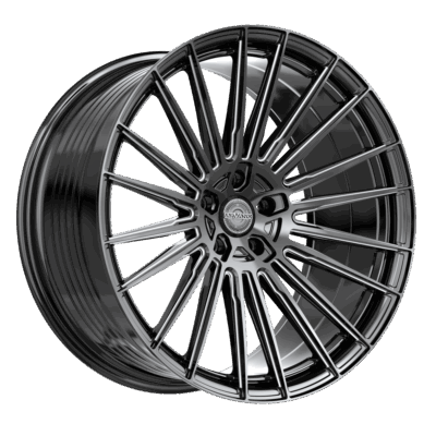 AV-54 Milan 22x10.5 Blank +20 Cb 66.56 Gloss Black & Milled - Image 1