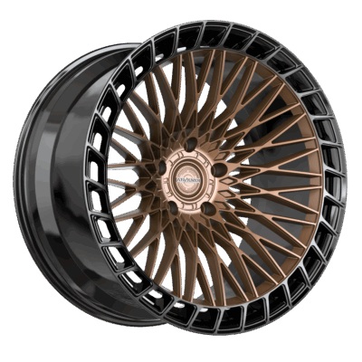 AVX-102 Monaco 24x10 Blank +32 Cb 66.56 Gloss Brushed Bronze & Gloss Black Ring - Sample