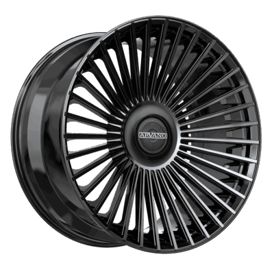 AXL-2 Santorini 20x9 5x112 5x114.3 +32 Cb 73.1 Gloss Black - Image 1