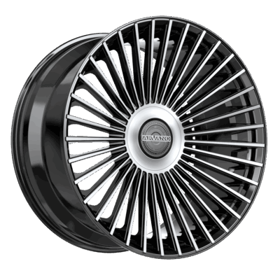AXL-2 Santorini 22x9 5x112 5x114.3 +32 Cb 73.1 Gloss Black & Brushed