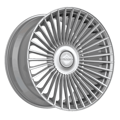 AXL-2 Santorini 22x9 5x115 5x120 +18 Cb 73.1 Silver & Brushed - Image 1