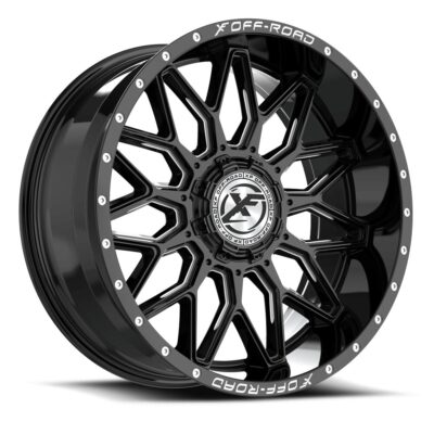 XF Off-Road XF-242 22x10 5x 6x Blank -18 Cb 78.1 Gloss Black & Milled