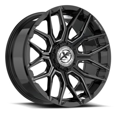 XF Off-Road XF-246 20x10 6x135 6x139.7 -12 Cb 106.4 Gloss Black & Milled - Image 1